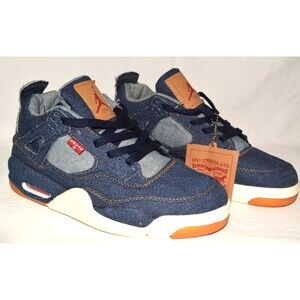 Nike Air Jordan 4 Retro Levi’s Denim AO2571-401 Men's Size 8 w/ Box & Tags